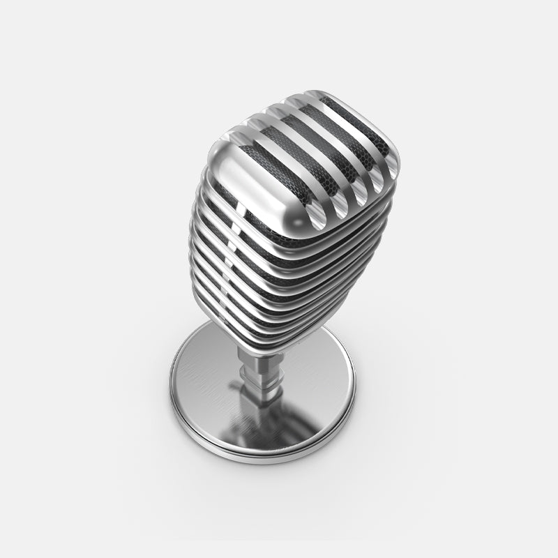 Retro Microphone With Low Noise