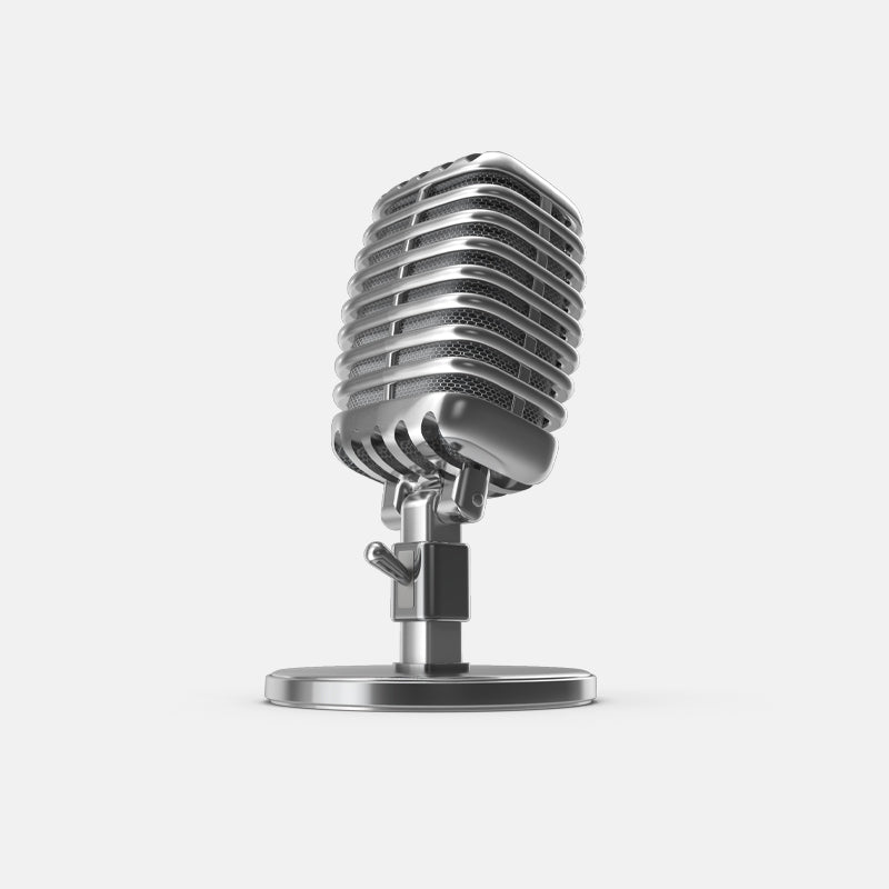 Retro Microphone With Low Noise