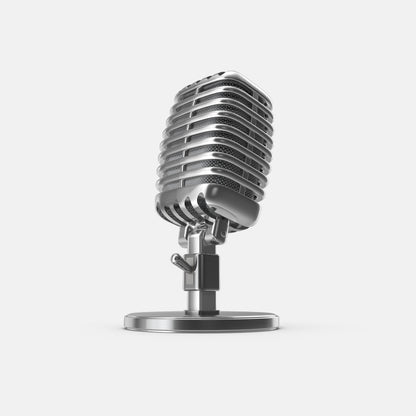 Retro Microphone With Low Noise