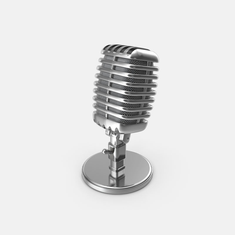 Retro Microphone With Low Noise