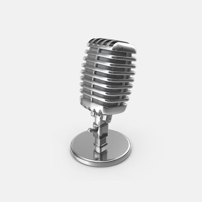 Retro Microphone With Low Noise